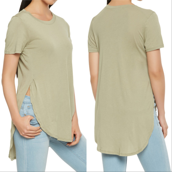 Tops - BASIC SAGE T-SHIRT